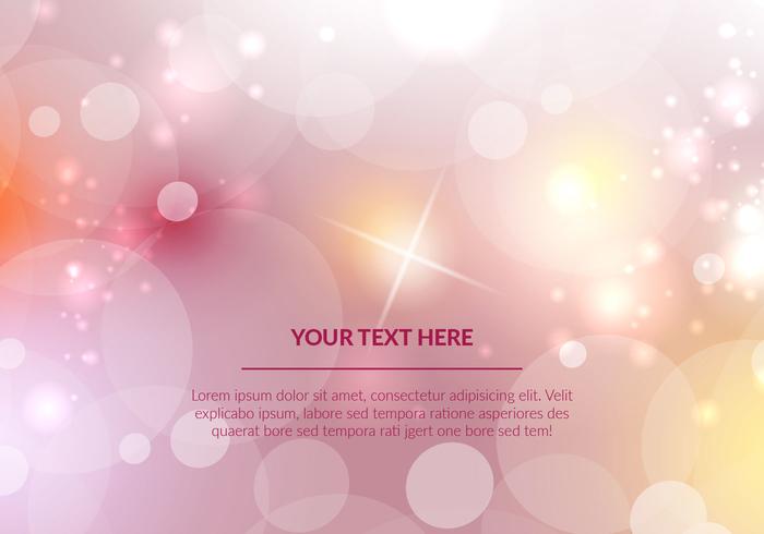 Pink Bokeh Vector Background Illustration