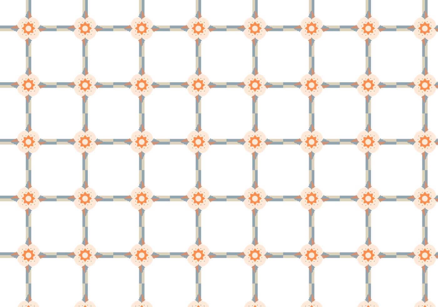 Floral Grid Pattern Vector 104399 Vector Art at Vecteezy