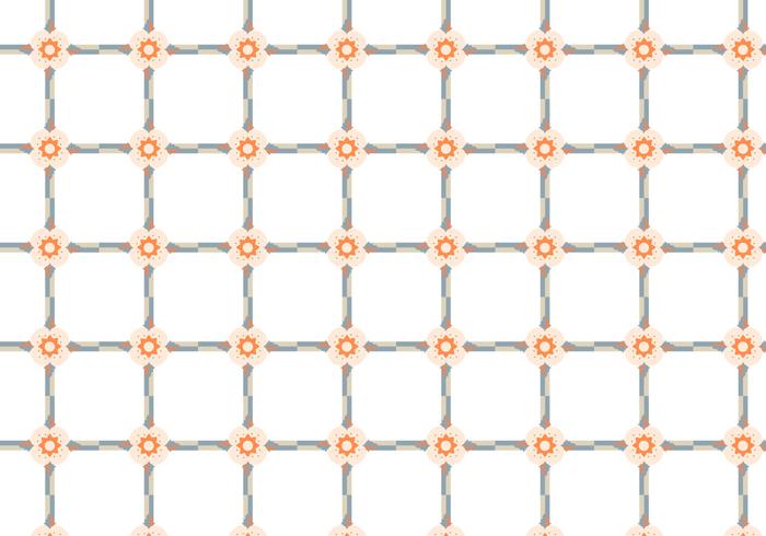 Floral Grid Pattern Vector Floral Grid Pattern Vector
