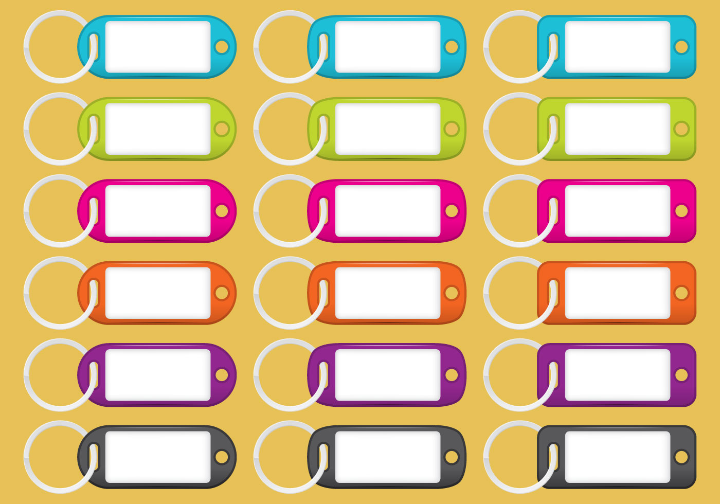 Colorful Key Holders 104403 Vector Art at Vecteezy