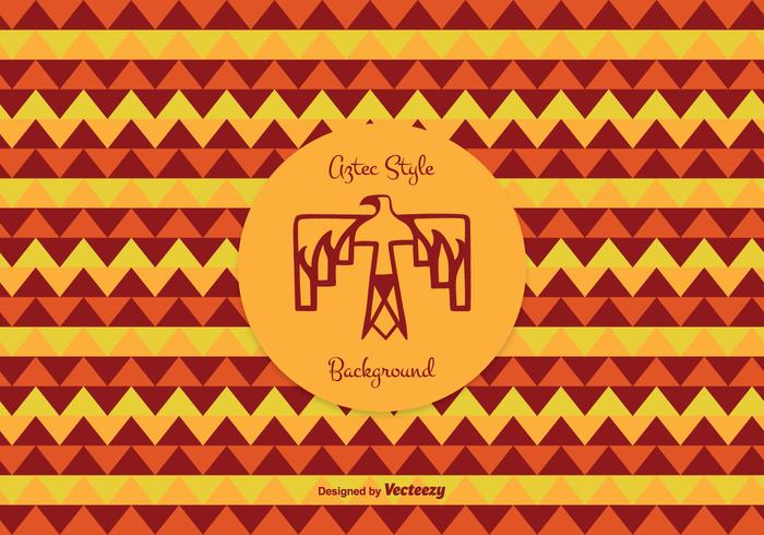 Aztec Style Pattern Vector Background