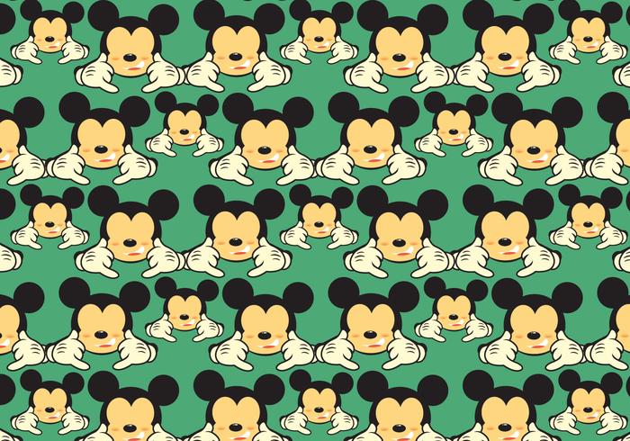 Free Mickey Shaka Pattern Vector