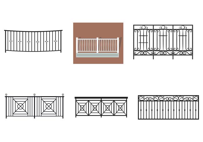 Balcony Rail Vectors Balcony Rail Vectors