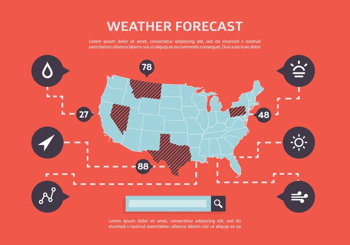 Free Map Infographic Vector Backgorund