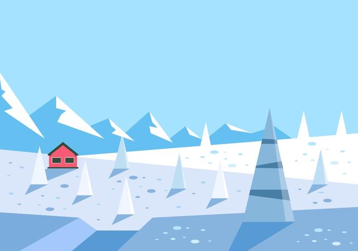 Free Winter Adventure Illustration Vector