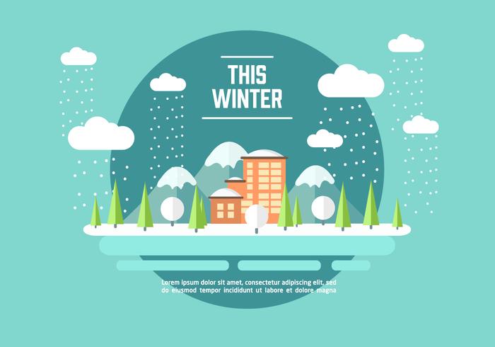 Winter Adventure Illustration Vector