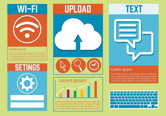 Elementos libres del diseño del Web del vector