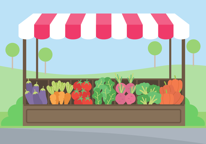 Free Vegetables Market Vector