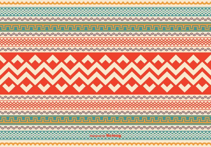 Colorful Aztec Style Pattern Vector Background Colorful Aztec Style Pattern Vector Background