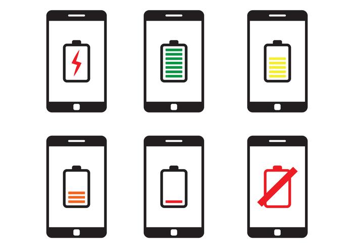 Phone Battery Icon vector