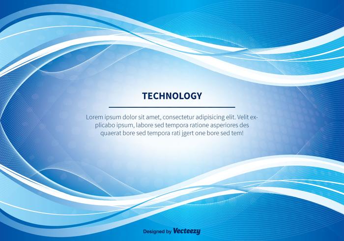Blue Abstract Technlogy Vector Background