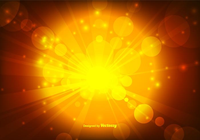 Warm Gold Bokeh Style Background Vector Warm Gold Bokeh Style Background Vector
