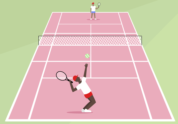 Free Tennis Court Vector