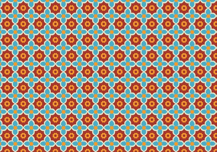 Floral Mosaic Pattern Vector Floral Mosaic Pattern Vector