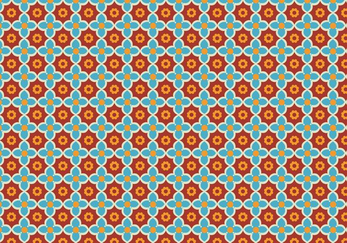 Floral Mosaic Pattern Vector