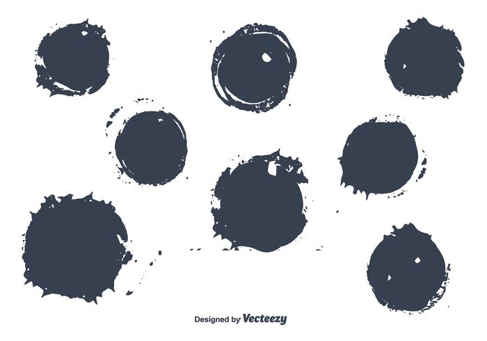 Round Brush Stroke Vectors