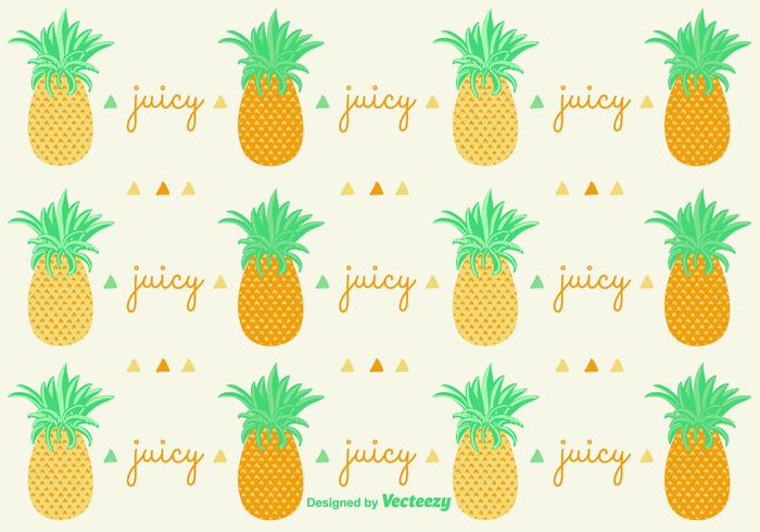 Ananas Pineapple Pattern Background vector