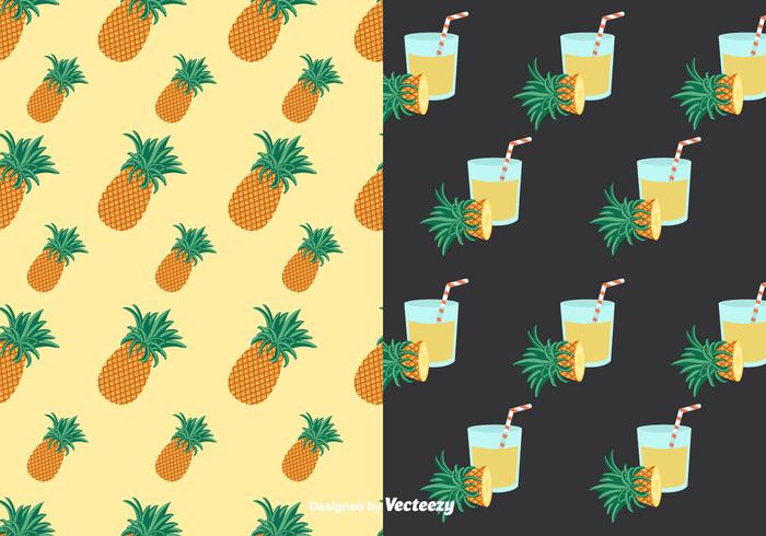 Ananas Patterns Vector