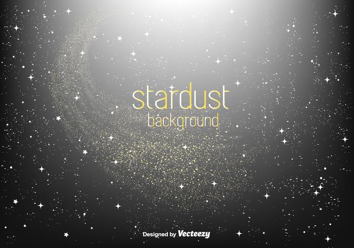 Golden Stardust Vector Background