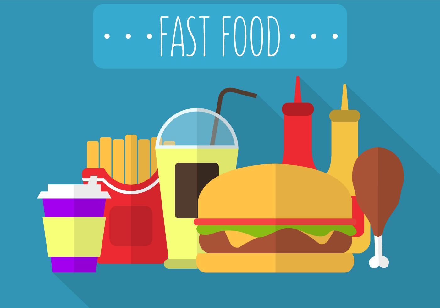 Fast Food in Vector 104742 Vector Art at Vecteezy