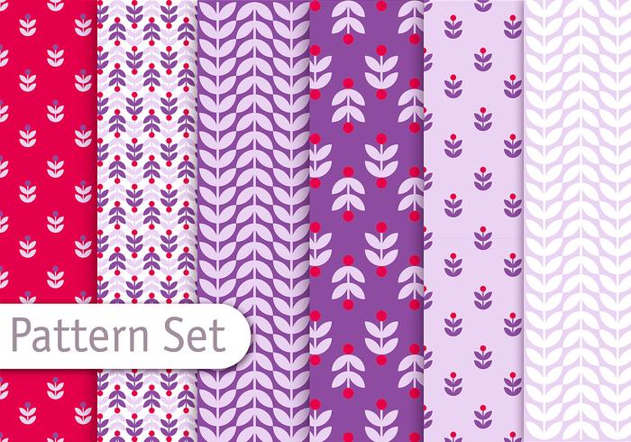 Retro Romantic Pattern Set Retro Romantic Pattern Set