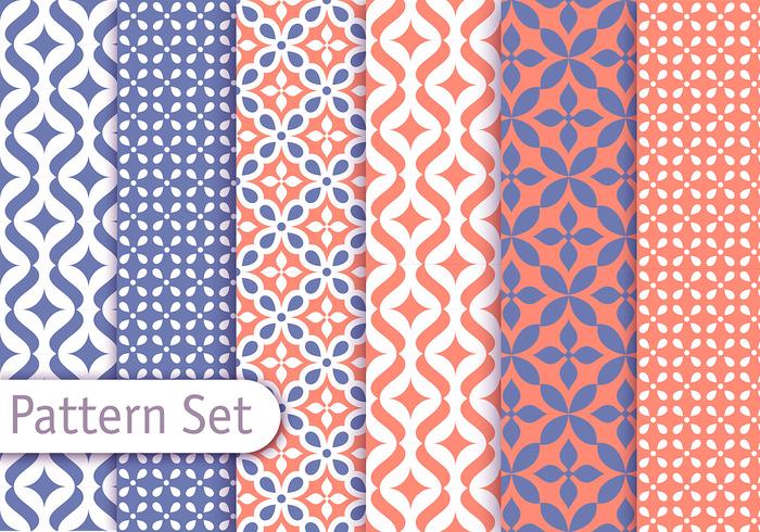 Colorful Arabic Pattern Set Colorful Arabic Pattern Set