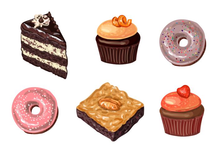 Cakes and Donuts Vectors Cakes and Donuts Vectors