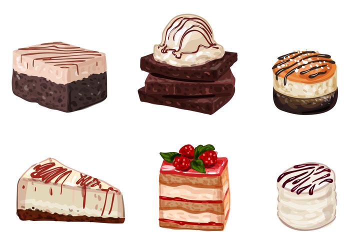 Cake and Dessert Vectors Cake and Dessert Vectors