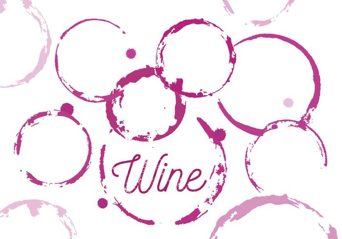 Vector Set of Wine Stains