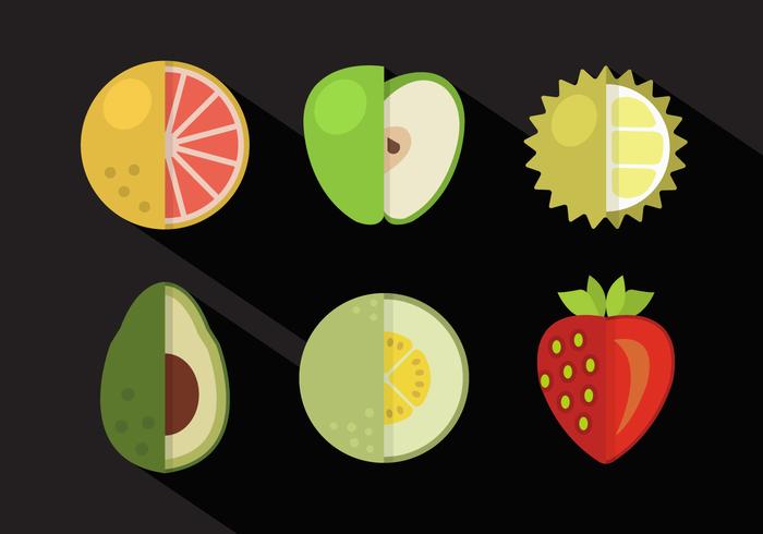 Vector Colección de frutas