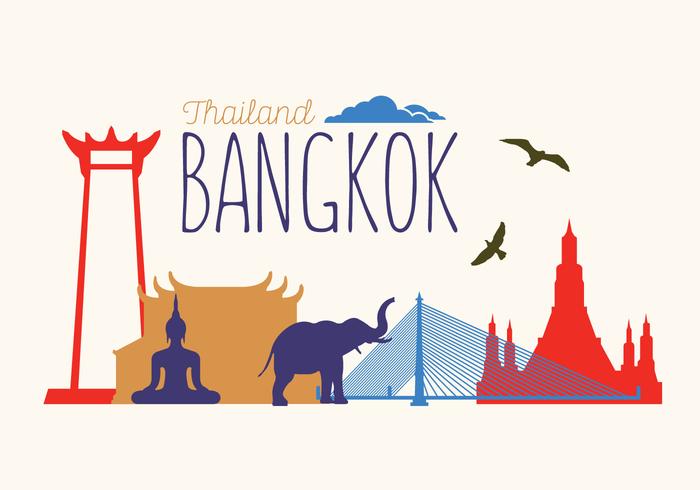 Vector Illustration of Bangkok