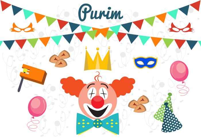 Vector Illustration of Purim