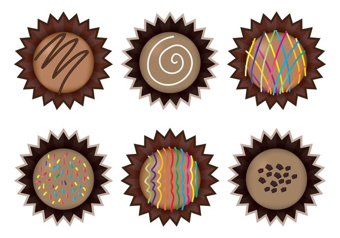 Trufas vectoriales vector