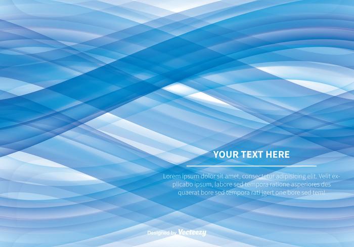 Blue Wave Abstract Vector Background