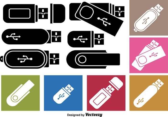 Pen Drive Icon Vectores