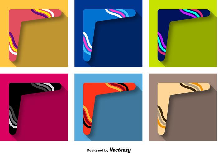 Boomerang Icons Vector Set Boomerang Icons Vector Set