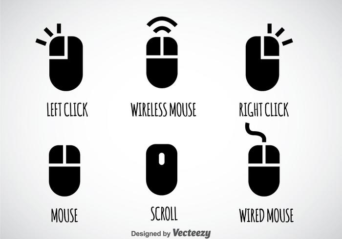 Mouse Click Vector Set