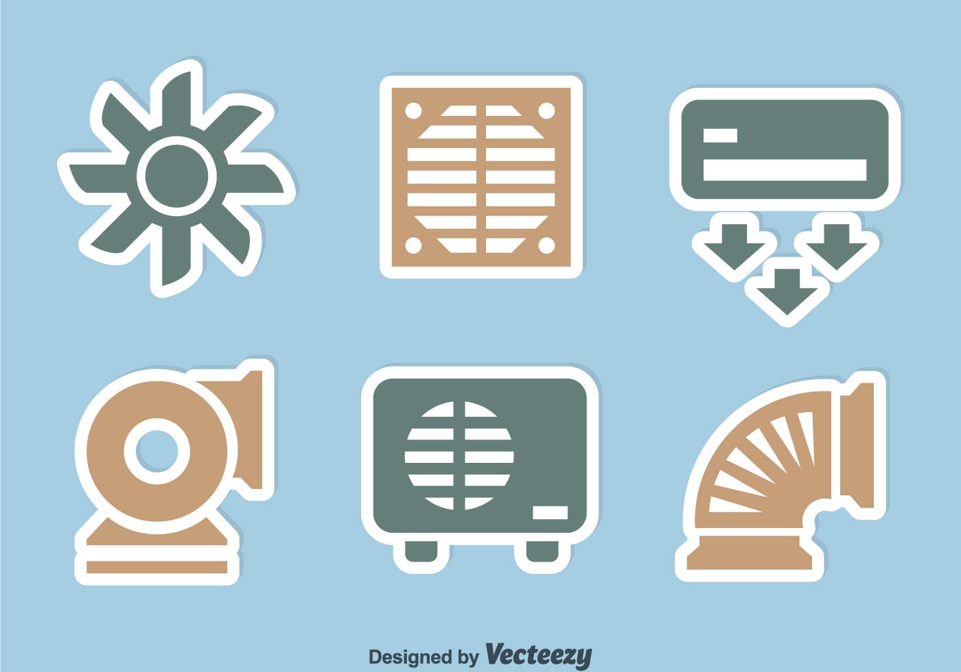 Hvac Icons Sets 104922 Vector Art at Vecteezy