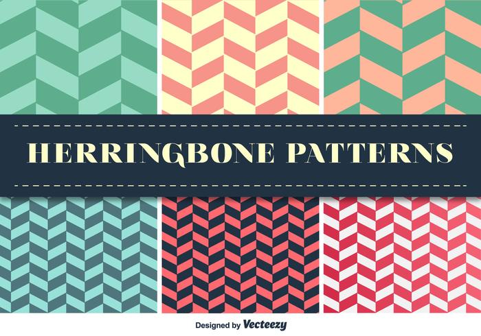 Herringbone Pattern Vector Set Herringbone Pattern Vector Set