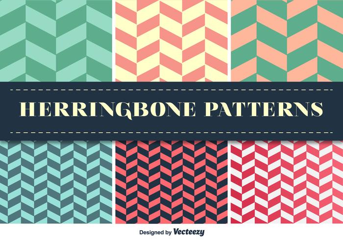 Herringbone patrón conjunto de vectores