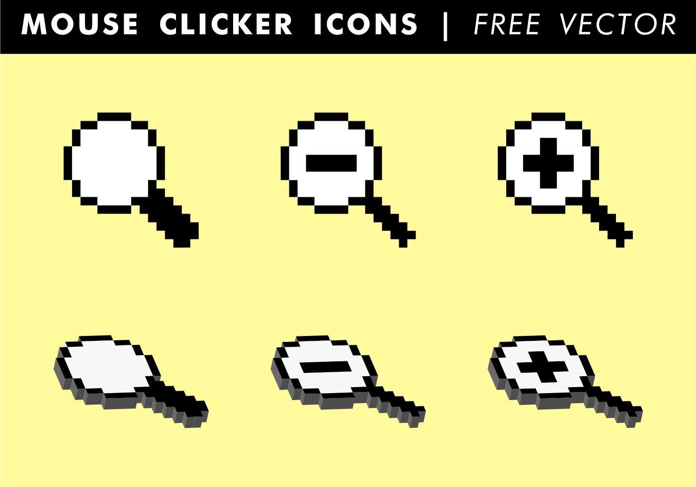 Mouse Clicker Icons Free Vector 104949 Vector Art at Vecteezy
