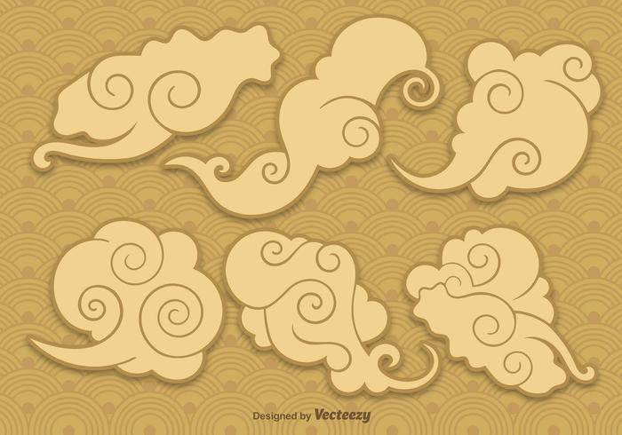 Vector Chinese Clouds