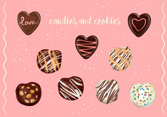Vector Candies And Cookies Vector Candies And Cookies