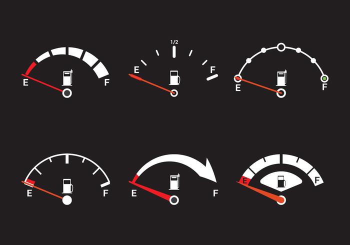 Vector de indicador de combustible