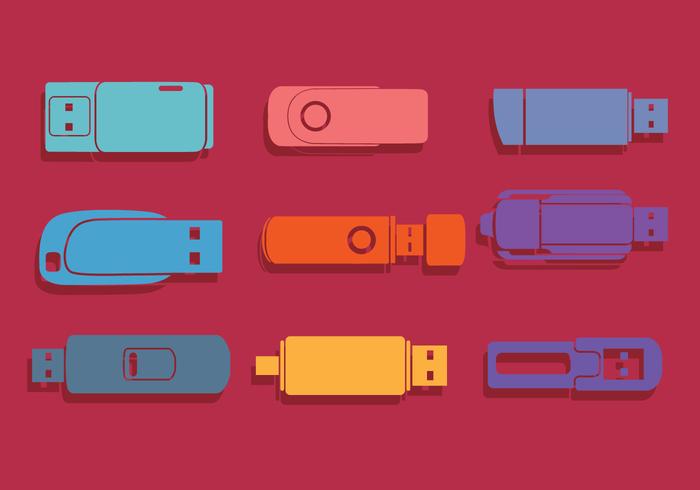 Pen drive vector