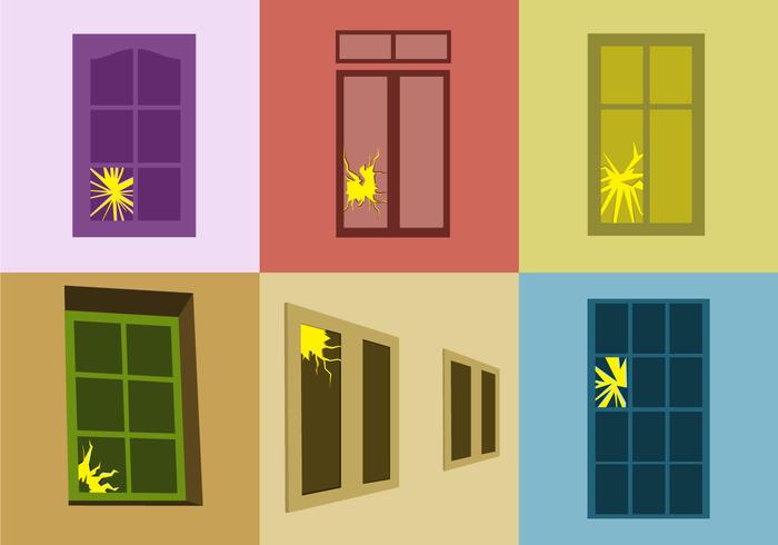 Cracked Windows Vector