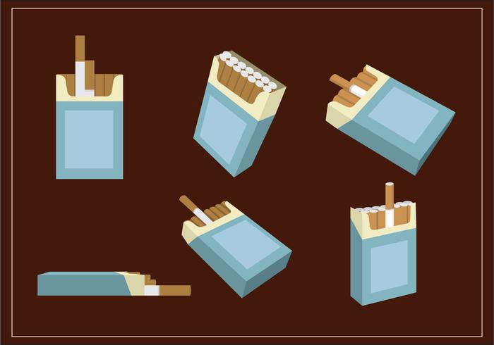 Paquetes de cigarrillos Vector