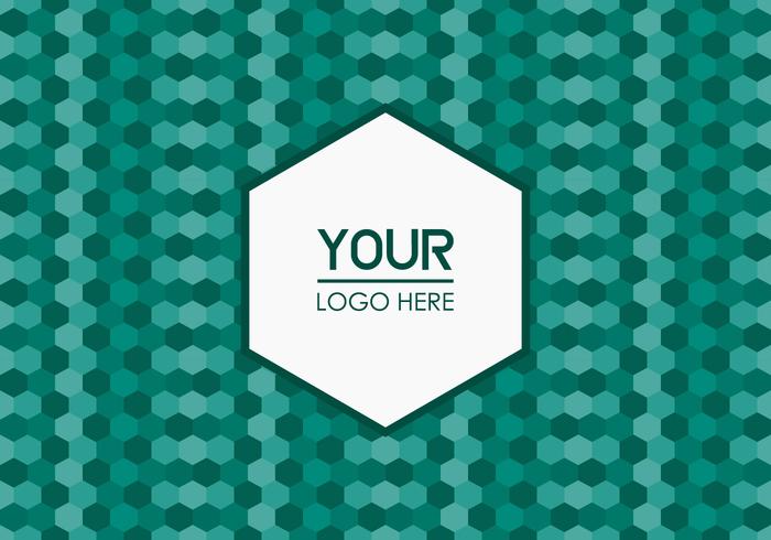 Free Emerald Geometric Logo Background vector