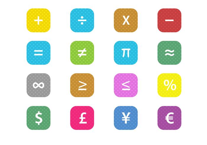 Free Math Financial Symbols Vector