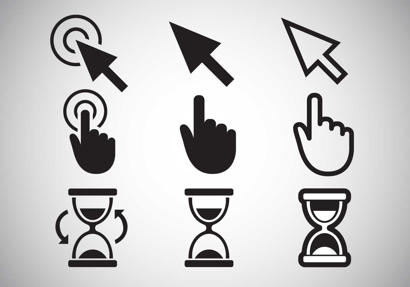 Free Cursor Pointer Vector Download Free Vectors Clipart Graphics Vector Art
